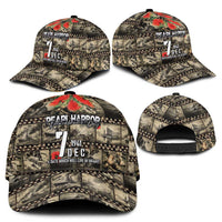 Pearl Harbor Remembrance Day Classic Cap Memories of December 7 with Red Poppy Lei LT03 - Polynesian Pride