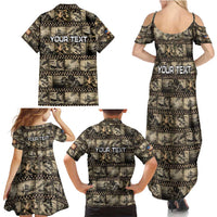 Pearl Harbor Remembrance Day Personalized Family Matching Summer Maxi Dress and Hawaiian Shirt Memories of December 7 with Red Poppy Lei - Polynesian Pride