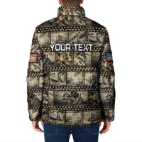 Pearl Harbor Remembrance Day Personalized Padded Jacket Memories of December 7 with Red Poppy Lei LT03 - Polynesian Pride