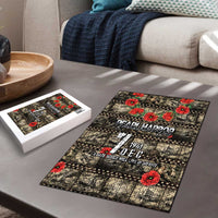 Pearl Harbor Remembrance Day Puzzle Memories of December 7 with Red Poppy Lei LT03 - Polynesian Pride