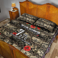 Pearl Harbor Remembrance Day Quilt Bed Set Memories of December 7 with Red Poppy Lei LT03 - Polynesian Pride