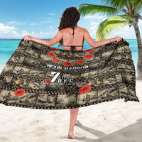 Pearl Harbor Remembrance Day Sarong Memories of December 7 with Red Poppy Lei - Polynesian Pride