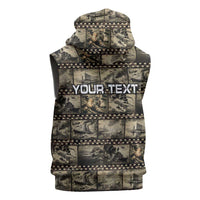 Pearl Harbor Remembrance Day Personalized Sleeveless Hoodie Memories of December 7 with Red Poppy Lei LT03 - Polynesian Pride