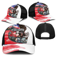 Pearl Harbor Remembrance Day Baseball Net Cap Lest We Forget-The Bald Eagle Remembers LT03 - Polynesian Pride