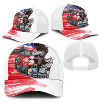 Pearl Harbor Remembrance Day Baseball Net Cap Lest We Forget-The Bald Eagle Remembers LT03 - Polynesian Pride