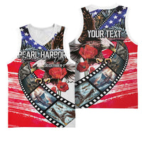 Pearl Harbor Remembrance Day Personalized Basketball Jersey Lest We Forget - The Bald Eagle Remembers LT03 - Polynesian Pride