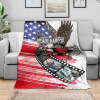 Pearl Harbor Remembrance Day Blanket Lest We Forget - The Bald Eagle Remembers - Polynesian Pride