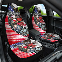 Pearl Harbor Remembrance Day Car Seat Cover Lest We Forget - The Bald Eagle Remembers - Polynesian Pride