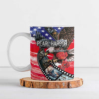 Pearl Harbor Remembrance Day Personalized Ceramic Mug Lest We Forget - The Bald Eagle Remembers LT03 White - Polynesian Pride
