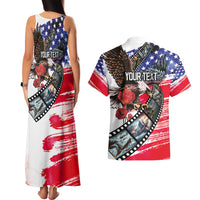 Pearl Harbor Remembrance Day Personalized Couples Matching Tank Maxi Dress and Hawaiian Shirt Lest We Forget - The Bald Eagle Remembers LT03 - Polynesian Pride