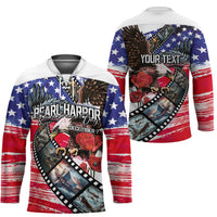 Pearl Harbor Remembrance Day Personalized Hockey Jersey Lest We Forget - The Bald Eagle Remembers LT03 - Polynesian Pride
