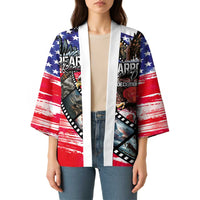 Pearl Harbor Remembrance Day Personalized Kimono Lest We Forget - The Bald Eagle Remembers - Polynesian Pride