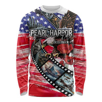 Pearl Harbor Remembrance Day Personalized Long Sleeve Shirt Lest We Forget - The Bald Eagle Remembers LT03 Unisex White - Polynesian Pride