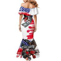 Pearl Harbor Remembrance Day Personalized Mermaid Dress Lest We Forget - The Bald Eagle Remembers - Polynesian Pride