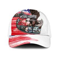 Pearl Harbor Remembrance Day Mesh Trucker Cap Lest We Forget-The Bald Eagle Remembers LT03 One Size White White - Polynesian Pride