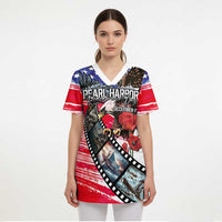 Pearl Harbor Remembrance Day Personalized Scrub Top Lest We Forget - The Bald Eagle Remembers LT03 - Polynesian Pride