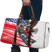 Pearl Harbor Remembrance Day Travel Bag Lest We Forget - The Bald Eagle Remembers - Polynesian Pride