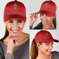 Mate Ma'a Tonga Rugby Classic Cap Ngatu Tribal Motifs Sporty Style LT03 - Polynesian Pride