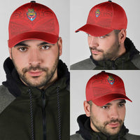 Mate Ma'a Tonga Rugby Classic Cap Ngatu Tribal Motifs Sporty Style - Polynesian Pride