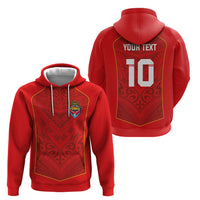 Custom Mate Ma'a Tonga Rugby Zip Hoodie Ngatu Tribal Motifs Sporty Style - Polynesian Pride
