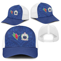Samoa Rugby Baseball Net Cap Tatau Tribal Motifs Sporty Style - Polynesian Pride