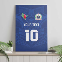 Custom Samoa Rugby Canvas Wall Art Tatau Tribal Motifs Sporty Style - Polynesian Pride