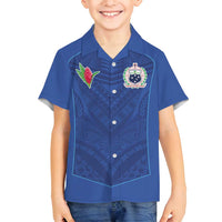 Custom Samoa Rugby Family Matching Summer Maxi Dress and Hawaiian Shirt Tatau Tribal Motifs Sporty Style - Polynesian Pride