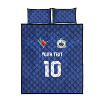 Custom Samoa Rugby Quilt Bed Set Tatau Tribal Motifs Sporty Style - Polynesian Pride