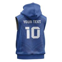 Custom Samoa Rugby Sleeveless Zip Hoodie Tatau Tribal Motifs Sporty Style LT03 - Polynesian Pride
