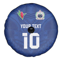 Custom Samoa Rugby Spare Tire Cover Tatau Tribal Motifs Sporty Style - Polynesian Pride