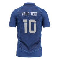 Custom Samoa Rugby Zipper Polo Shirt Tatau Tribal Motifs Sporty Style - Polynesian Pride