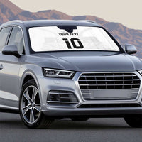 Custom Fiji Rugby Auto Sun Shade Tapa Tribal Motifs Sporty Style - Polynesian Pride