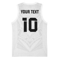 Custom Fiji Rugby Basketball Jersey Tapa Tribal Motifs Sporty Style - Polynesian Pride