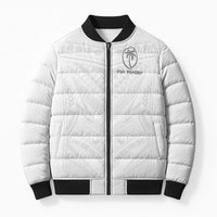 Custom Fiji Rugby Bomber Puffer Jacket Tapa Tribal Motifs Sporty Style - Polynesian Pride
