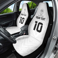 Custom Fiji Rugby Car Seat Cover Tapa Tribal Motifs Sporty Style - Polynesian Pride