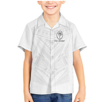 Custom Fiji Rugby Family Matching Mermaid Dress and Hawaiian Shirt Tapa Tribal Motifs Sporty Style - Polynesian Pride