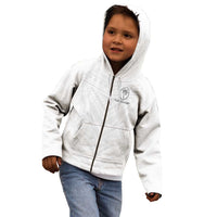 Custom Fiji Rugby Kid Hoodie Tapa Tribal Motifs Sporty Style - Polynesian Pride