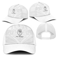 Fiji Rugby Mesh Trucker Cap Tapa Tribal Motifs Sporty Style LT03 - Polynesian Pride