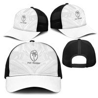Fiji Rugby Mesh Trucker Cap Tapa Tribal Motifs Sporty Style LT03 - Polynesian Pride