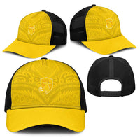 Niue Rugby Baseball Net Cap Hiapo Tribal Motifs Sporty Style LT03 - Polynesian Pride