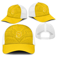Niue Rugby Baseball Net Cap Hiapo Tribal Motifs Sporty Style LT03 - Polynesian Pride