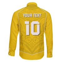 Custom Niue Rugby Family Matching Off Shoulder Short Dress and Hawaiian Shirt Hiapo Tribal Motifs Sporty Style - Polynesian Pride