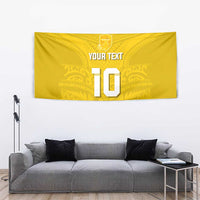 Custom Niue Rugby Tapestry Hiapo Tribal Motifs Sporty Style - Polynesian Pride