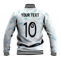 Custom New Zealand Football Baseball Jacket The Whites-Aotearoa Inspired - Polynesian Pride