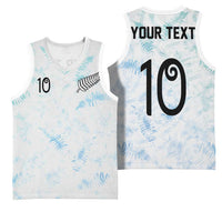 Custom New Zealand Football Basketball Jersey The Whites-Aotearoa Inspired - Polynesian Pride