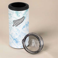 Custom New Zealand Football 4 in 1 Can Cooler Tumbler The Whites-Aotearoa Inspired - Polynesian Pride