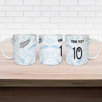 Custom New Zealand Football Ceramic Mug The Whites-Aotearoa Inspired - Polynesian Pride