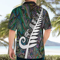 New Zealand Hawaiian Shirt Aotearoa Symbols With Silver Fern LT03 - Polynesian Pride
