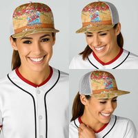 Hawaii Mele Kalikimaka Baseball Net Cap Funny Santa Claus Surfing on Tropical Plants LT03 - Polynesian Pride