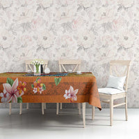 Hawaii Mele Kalikimaka Tablecloth Funny Santa Claus Surfing on Tropical Plants - Polynesian Pride